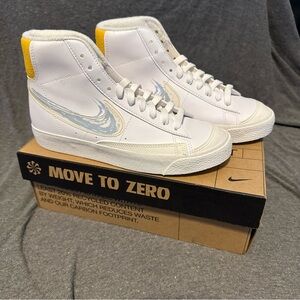 Nike Blazer Mid '77 GS in White and Solar Flare